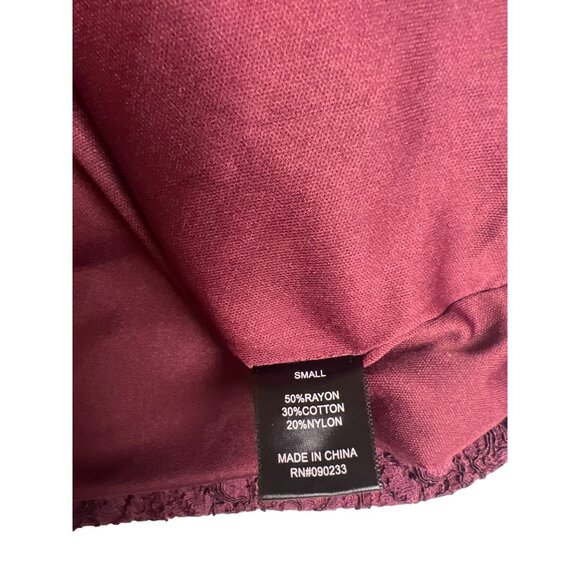 kendall kylie small wine thin strap sleeveless floral lace crop top Dd541 - Picture 4 of 10